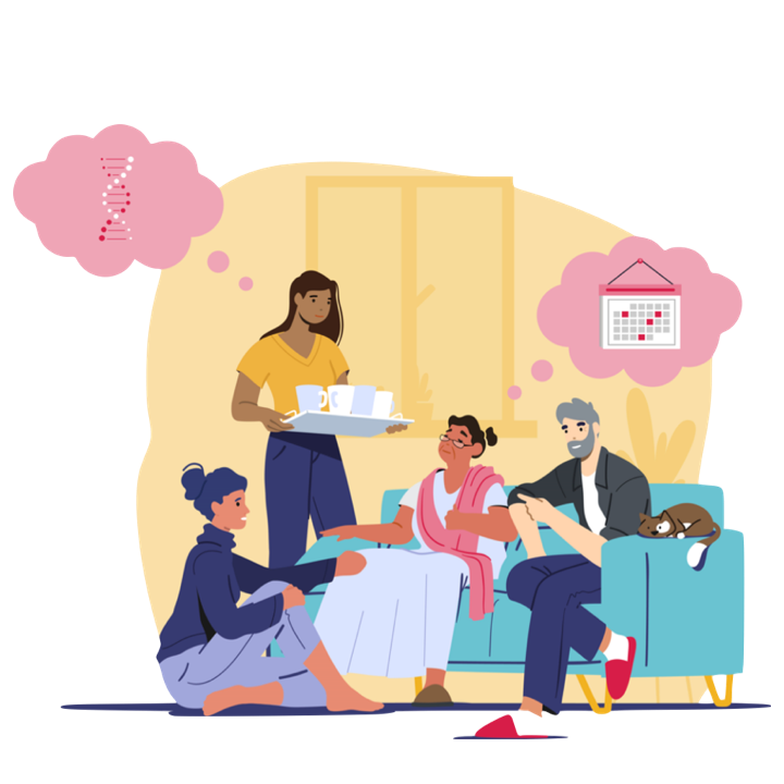 Image of a group of people talking 